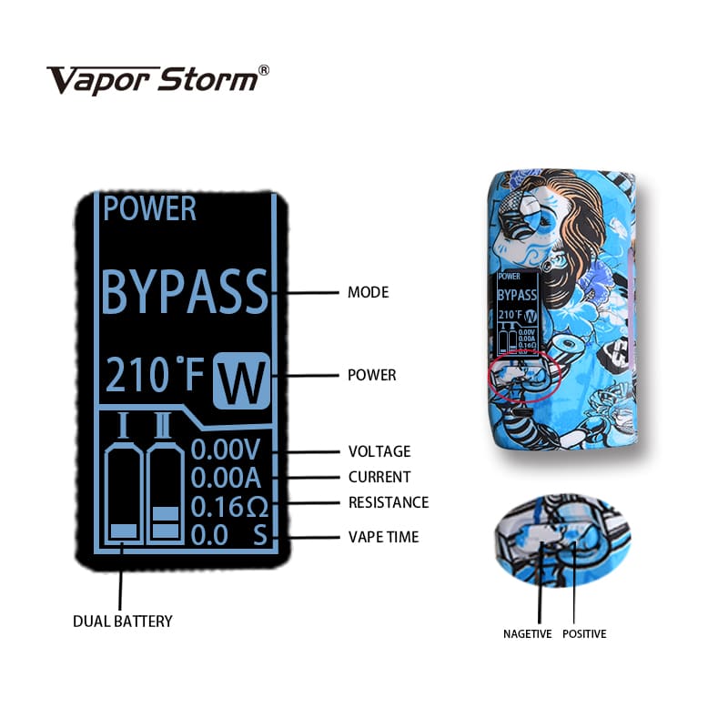 vapor storm puma 200w battery