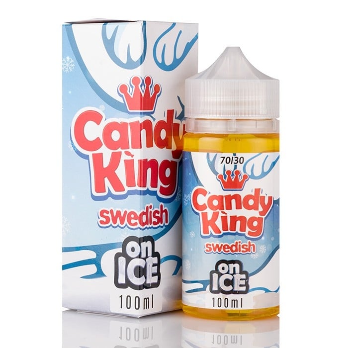 Swedish by Candy King on Ice 100ml EJuice 11.65 Cheap Vaping Deals