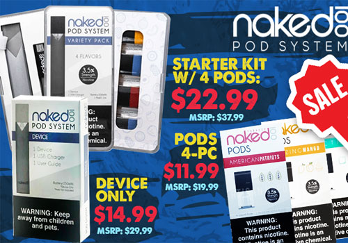 Naked Pod Starter Kit W Four Pre Filled Pods Usa Cheap