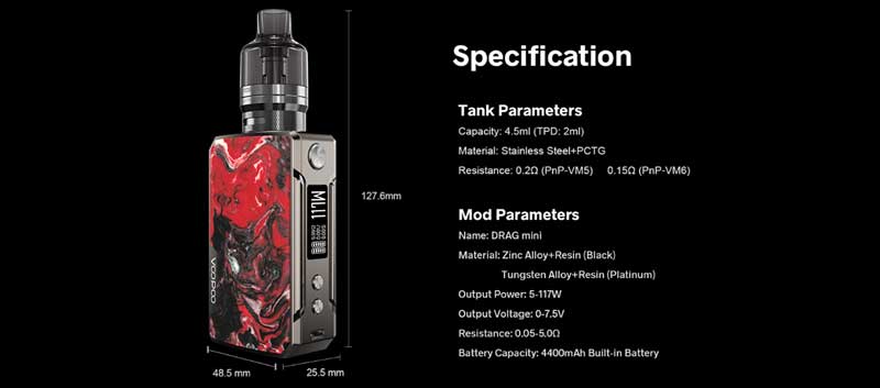 voopoo drag mini refresh edition