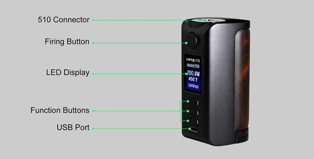 Dovpo Riva 200 200W TC Box Mod $23.00 - Cheap Vaping Deals