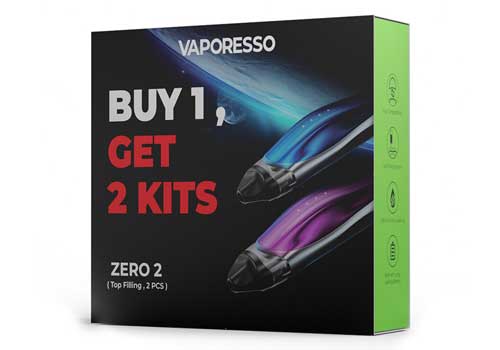 Two Vaporesso Zero 2 800mAh Pod Kits $13.89