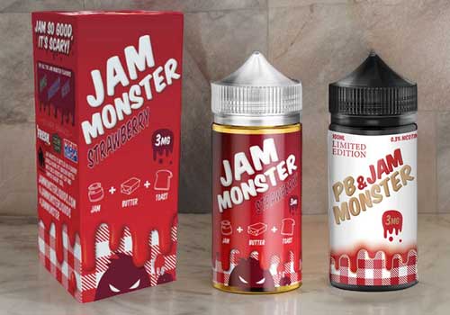 Jam Monster E-Liquids 100mL - $6.80 | Nic Salts 30mL - $6.20