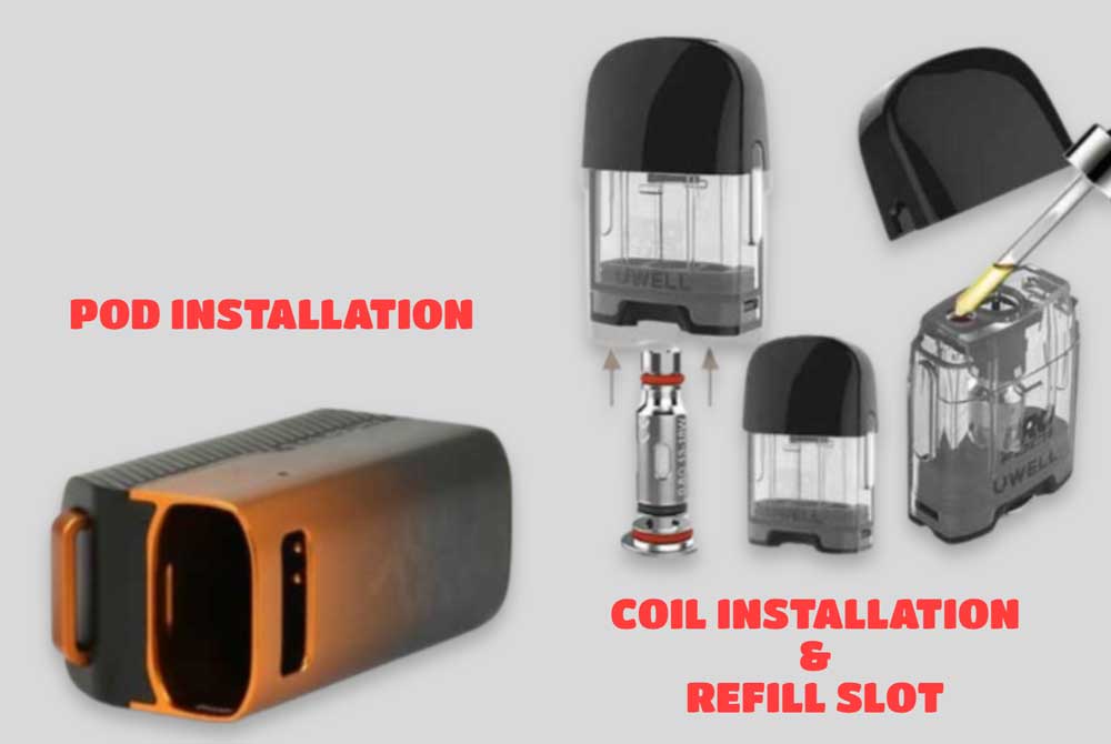 Uwell Caliburn GZ2 Pod & Coil Installation and Refills