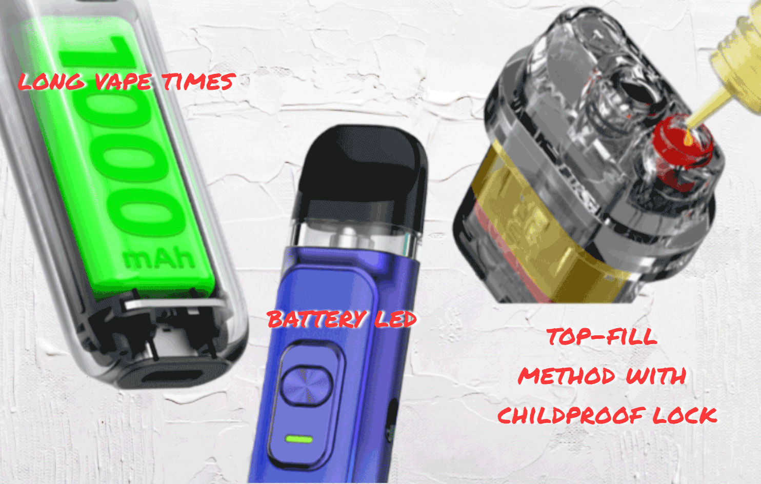 Smok Novo Master Kit Battery, Refill Method & LED