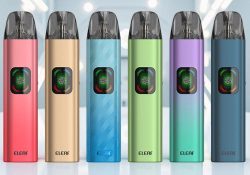 Eleaf iCita SE Pod System Kit with color options displayed