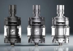 BD Vape Precisio Sub-Ohm Tank Blaster Edition in black, gunmetal and silver colors