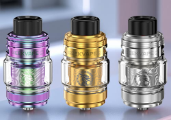 Geekvape Z Fli 2 Tank in rainbow, gold and silver