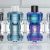 A lineup of Geekvape Z Nano 3 tanks with all 4 color options included: black, blue, rainbow, silver