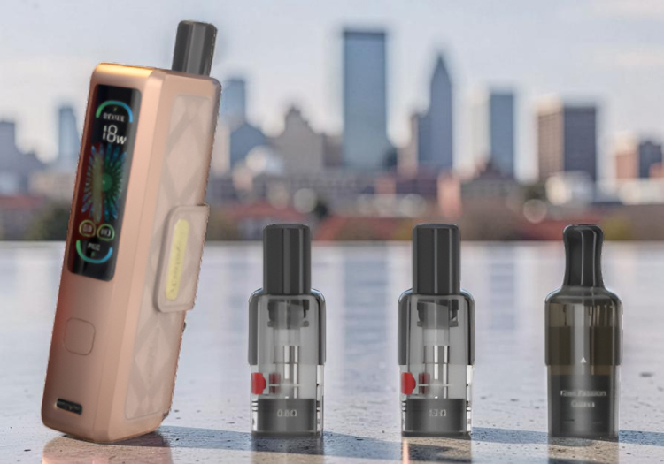 Joyetech Exceed PCC Full Kit alongside the compatible PCC 1.2ohm and 0.8ohm pod and the pre-filled 1.4ohm pod
