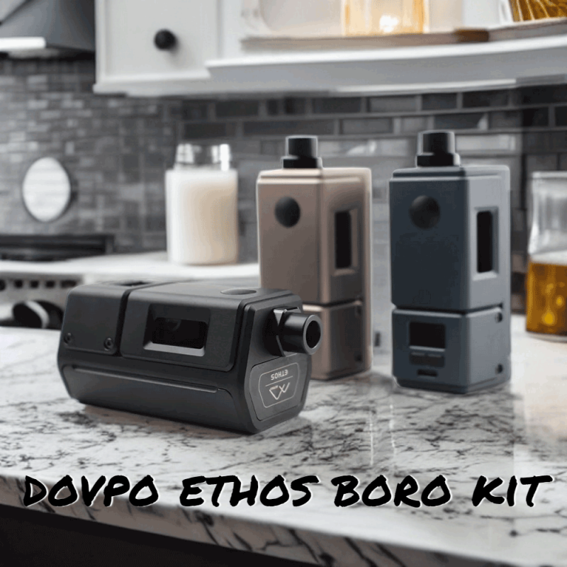DOVPO Ethos Boro 100W Vape Starter Kit w/ Boro Tank & RBA Coil